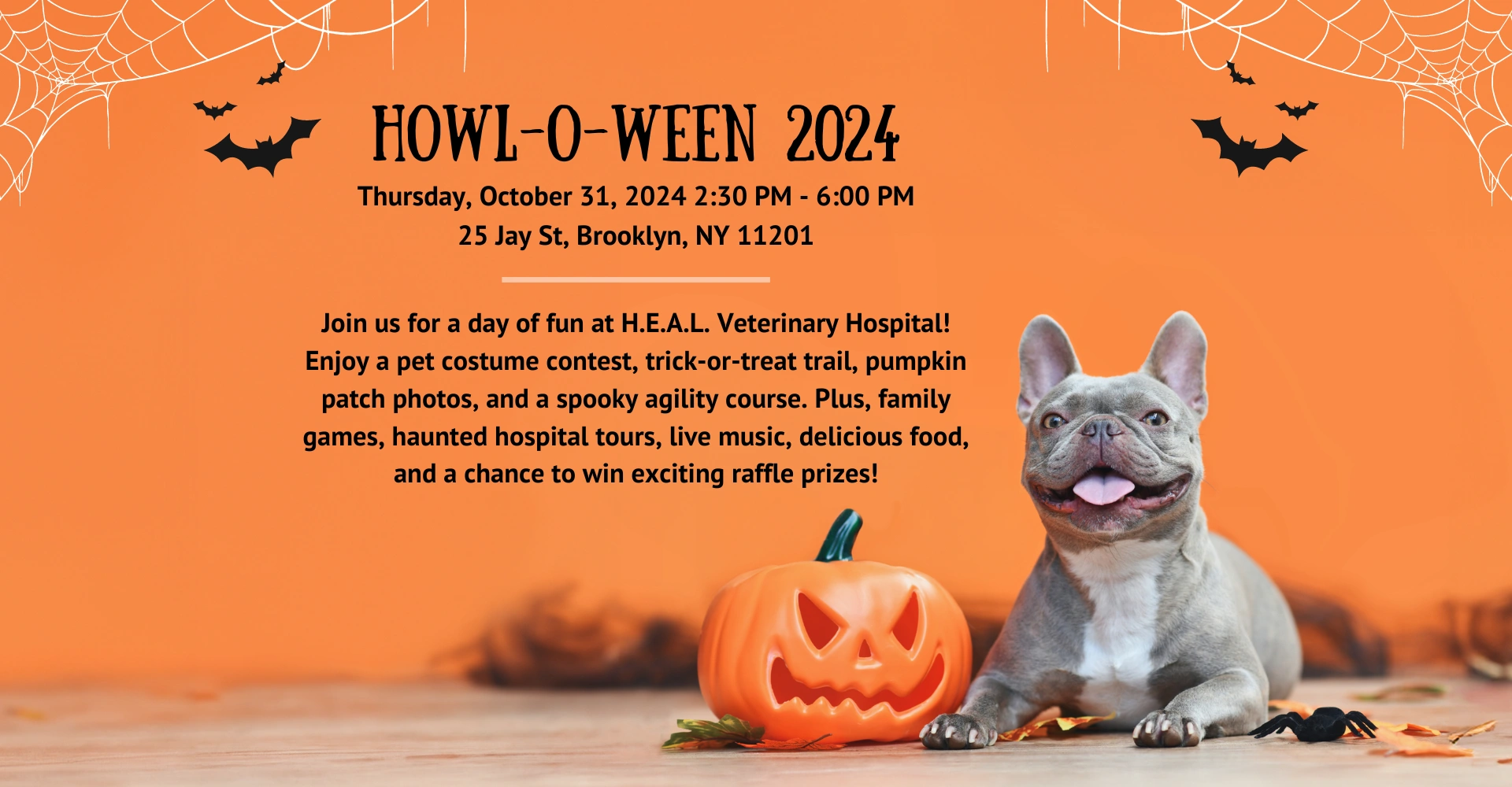 Join us for our Howl-O-Ween 2024 event Thursday, October 31, 2024 2:30PM - 6PM